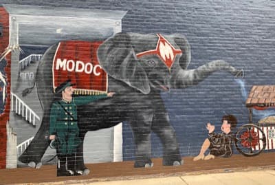 Portrait of Modoc, The Elephant Who Took Downtown