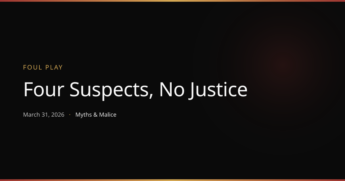 Four Suspects, No Justice | Foul Play, Series 39 | Myths & Malice